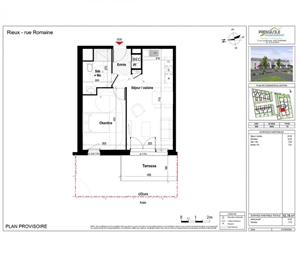 t2 à la vente -   56350  RIEUX, surface 42 m2 vente t2 - UBI433569170